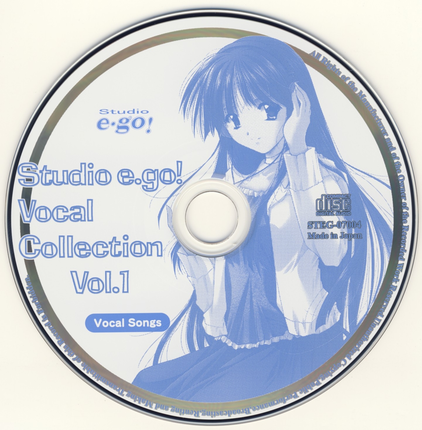 Studio e・go! Vocal Collection Vol.1+2 Studio e.go! Vocal collection vol.2 | Studio e.go! 011207 - VGMdb